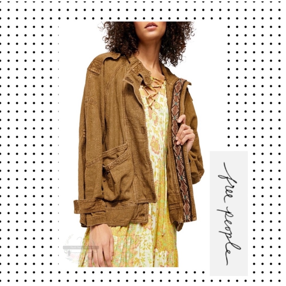 NWT Free People - Jayde Safari Bomber Jacket S